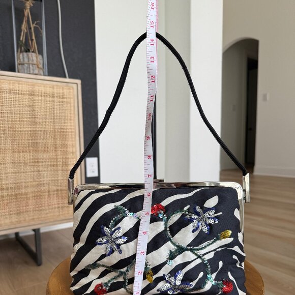 Dolce & Gabbana Zebra Shoulder Bag w/ Sequin Design - Picture 10 of 11